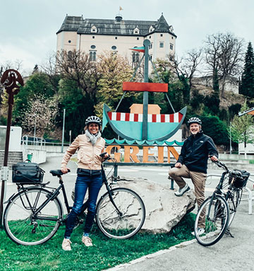 Biking along the Danube