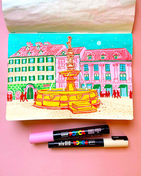 Bratislava illustration