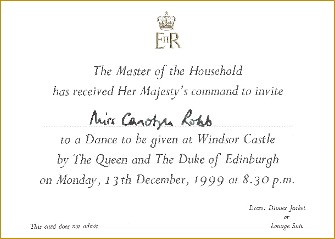 Windsor Castle Invitation