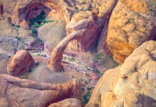 Flightseeing over Rainbow Bridge